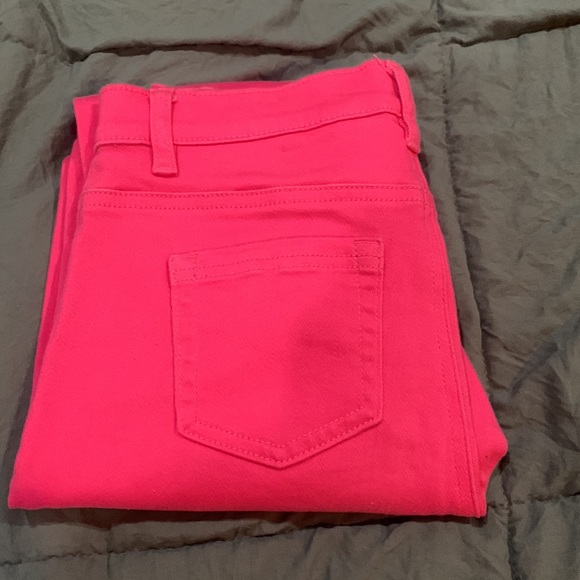 DG2 Diane Gilman - Pink denim jeans with zipper on legs - Size 2 - Picture 3 of 14